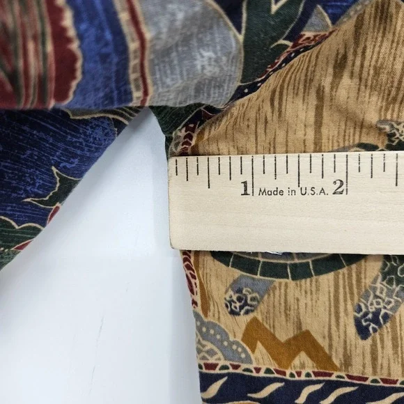 Tori Richard Shirt Mens Large Turtles Palm Trees AOP Hawaiian Button Up - Picture 6 of 9